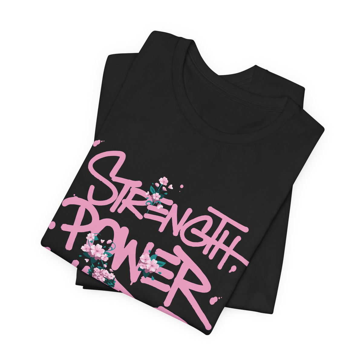Frida Kahlo Strength Power Warrior Breast Cancer Awareness T-Shirt