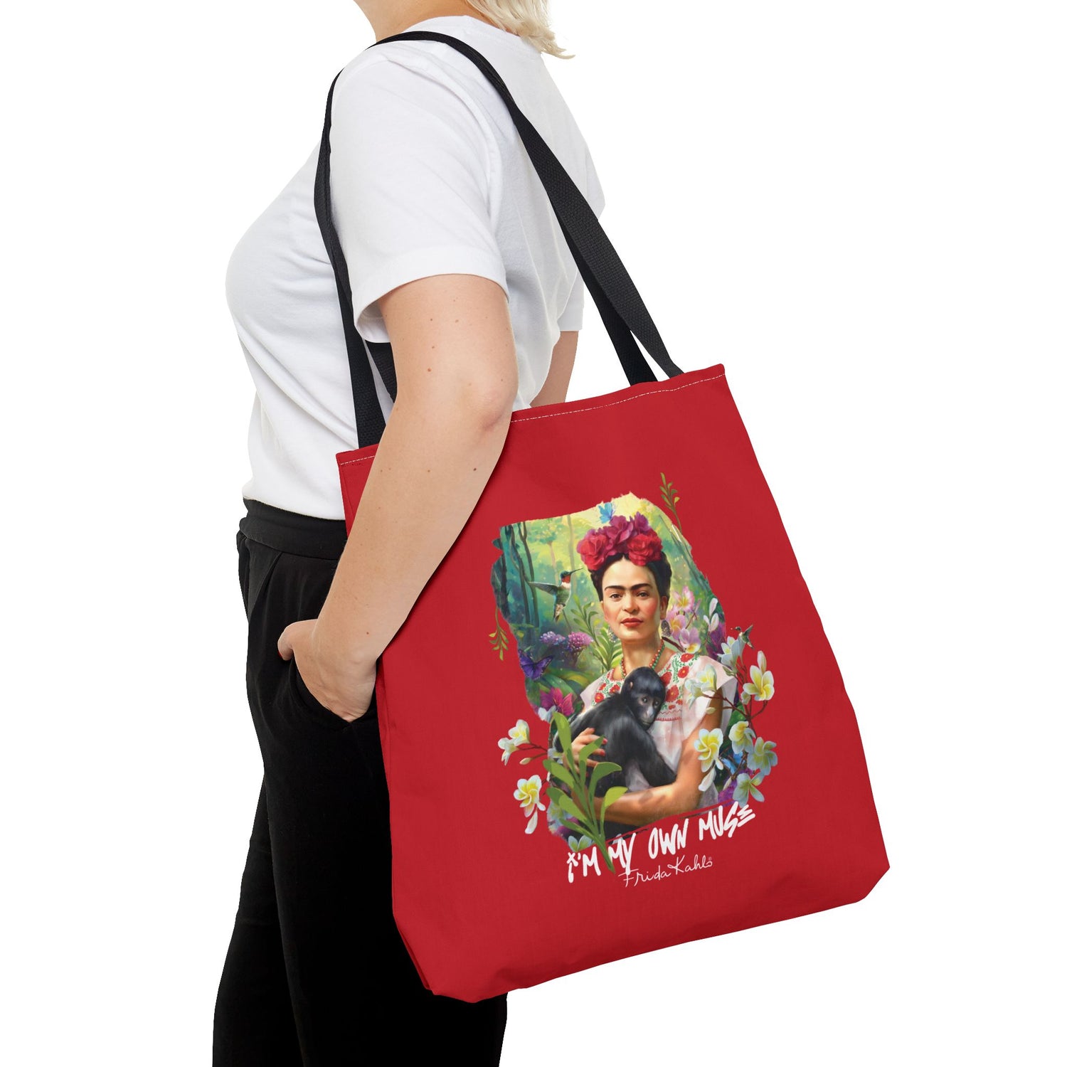 Frida Kahlo Inspired Colorful Art Tote Bag — &
