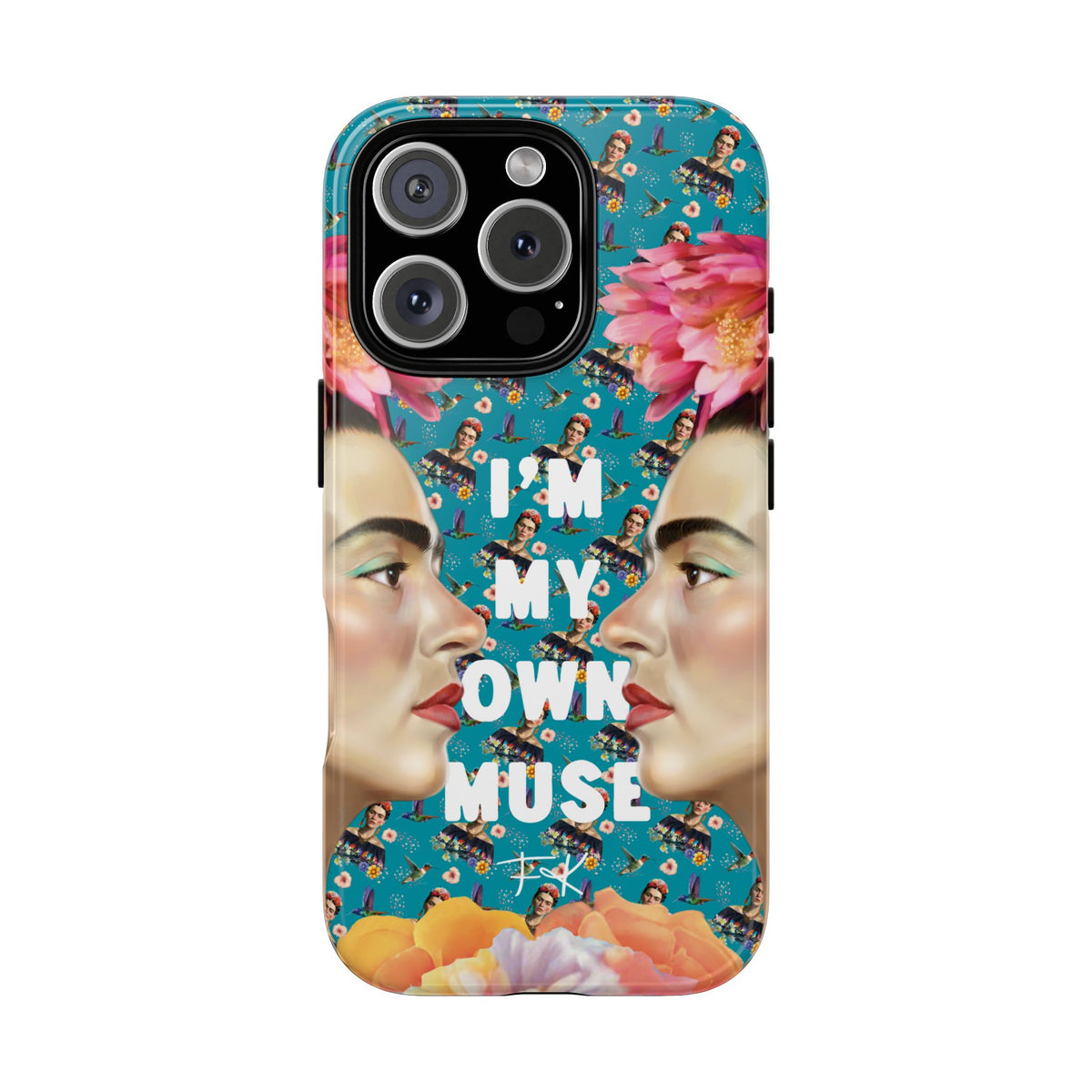 Frida Kahlo I Am My Own Muse Mirror Portrait iPhone Case
