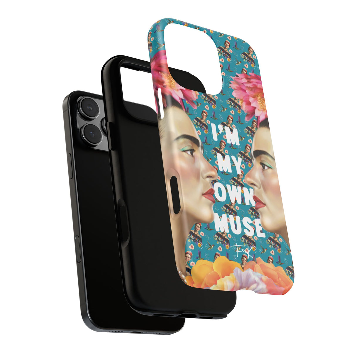 Frida Kahlo I Am My Own Muse Mirror Portrait iPhone Case