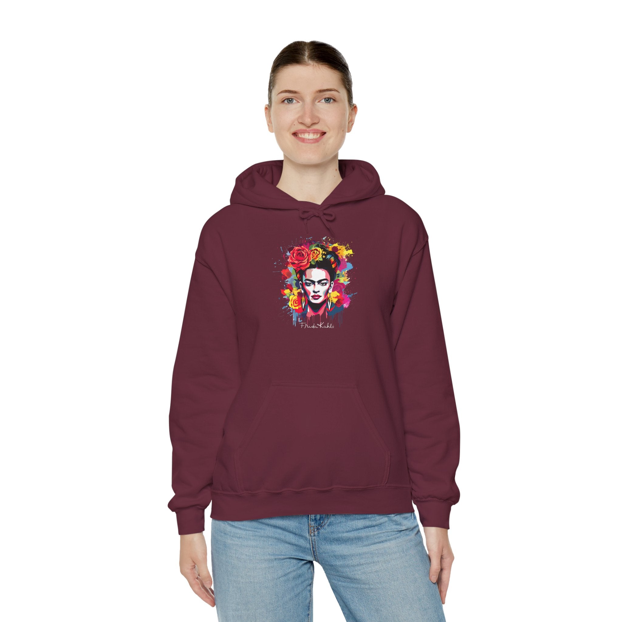 Frida Kahlo Art Hoodie — Colorful Design