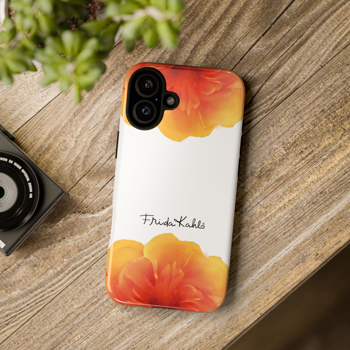 Frida Kahlo Orange Blossom iPhone Case