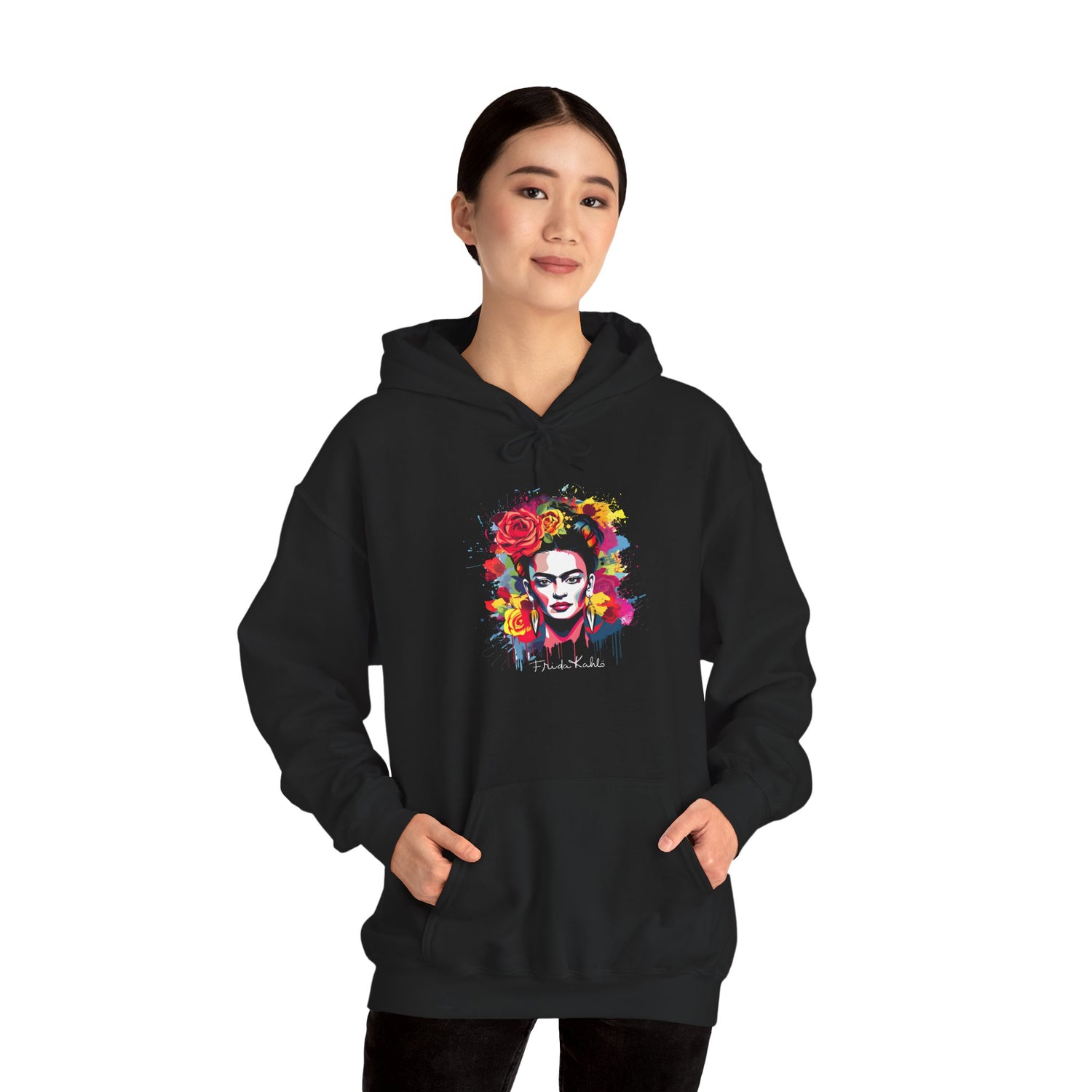 Frida Kahlo Art Hoodie — Colorful Design