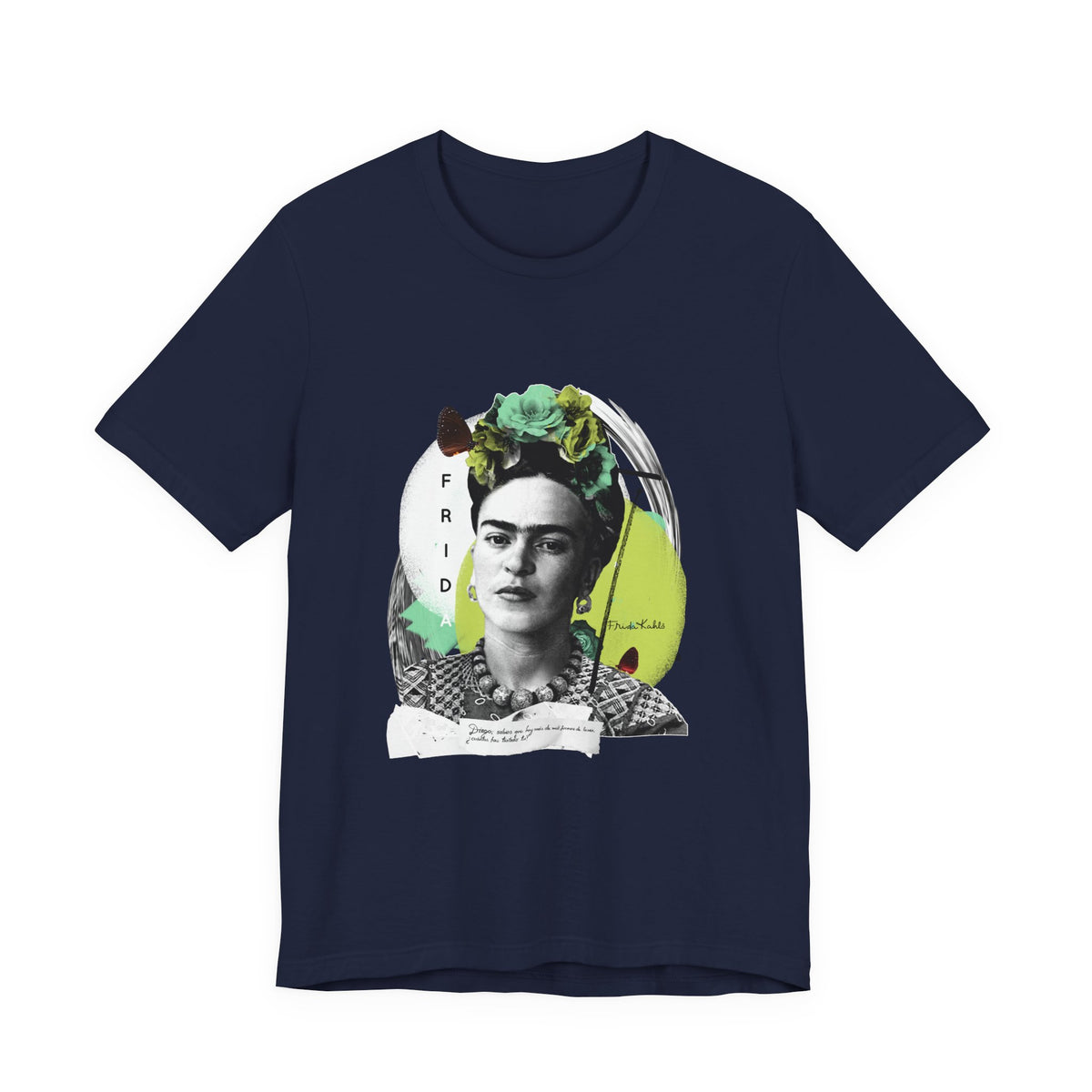 Frida Kahlo Modern Collage Portrait T-Shirt