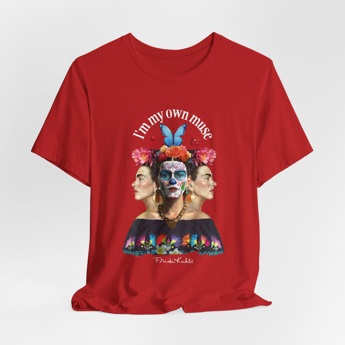 Frida Kahlo Butterfly Mirror Portrait T-Shirt