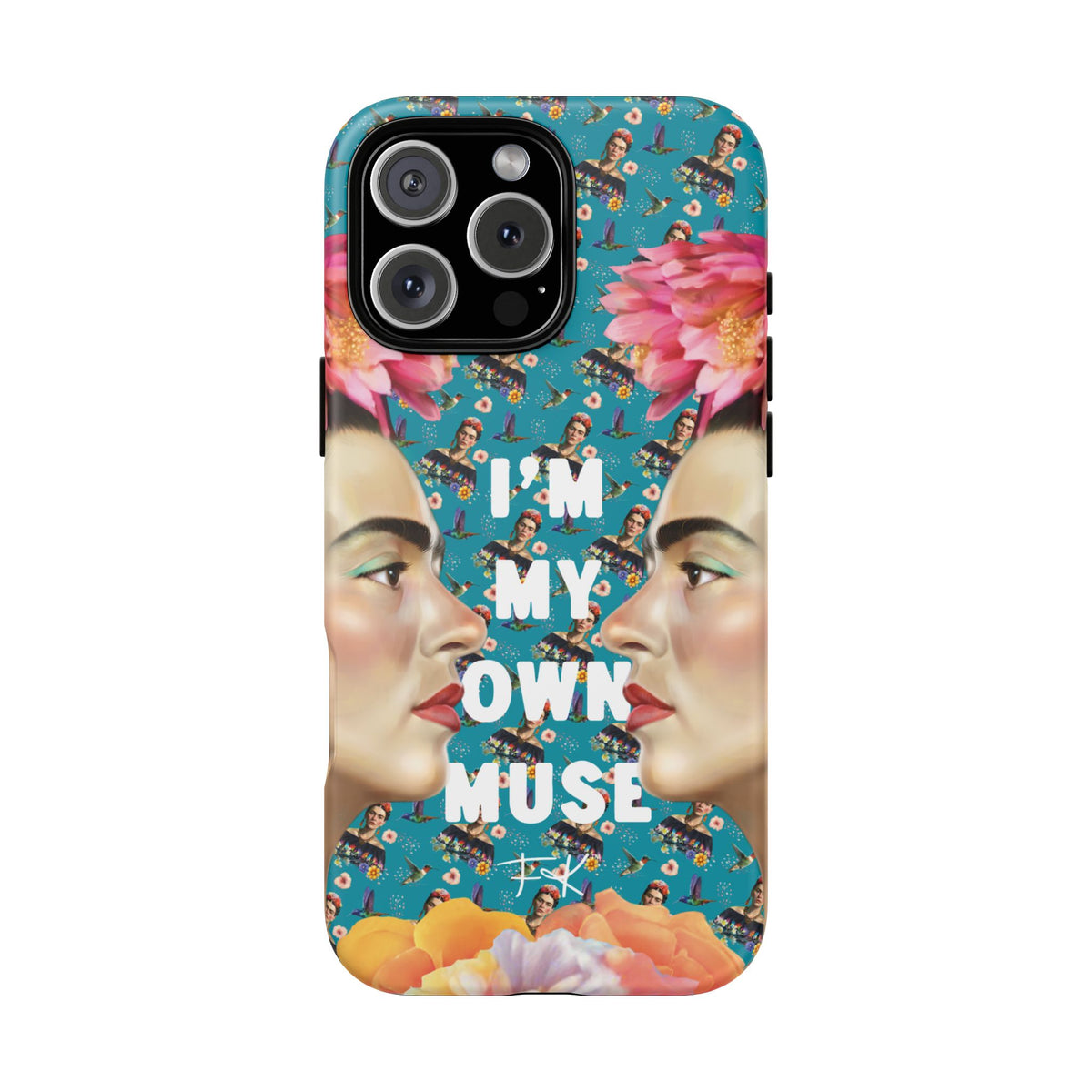 Frida Kahlo I Am My Own Muse Mirror Portrait iPhone Case