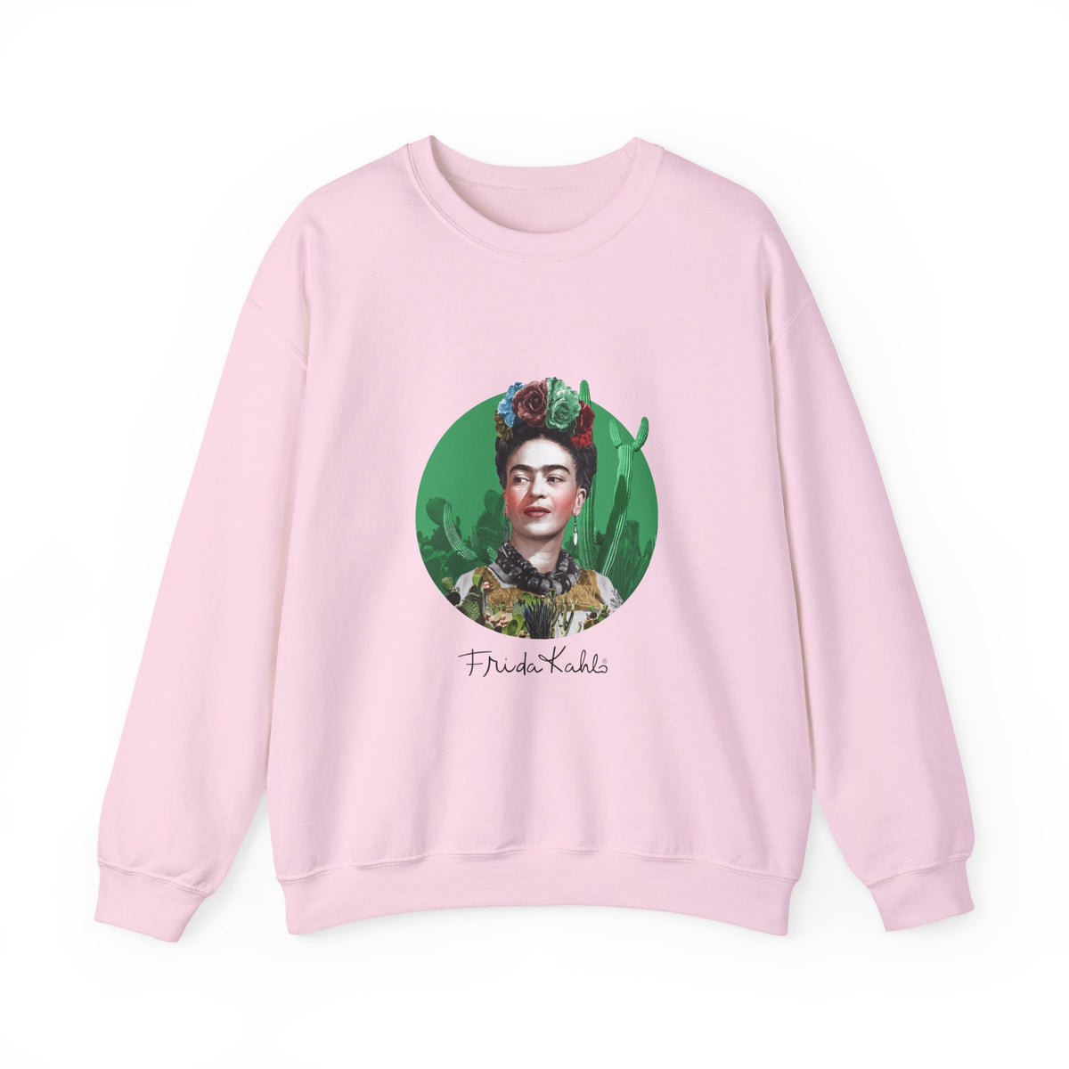 Frida Kahlo Cactus Garden Medallion Crewneck Sweatshirt