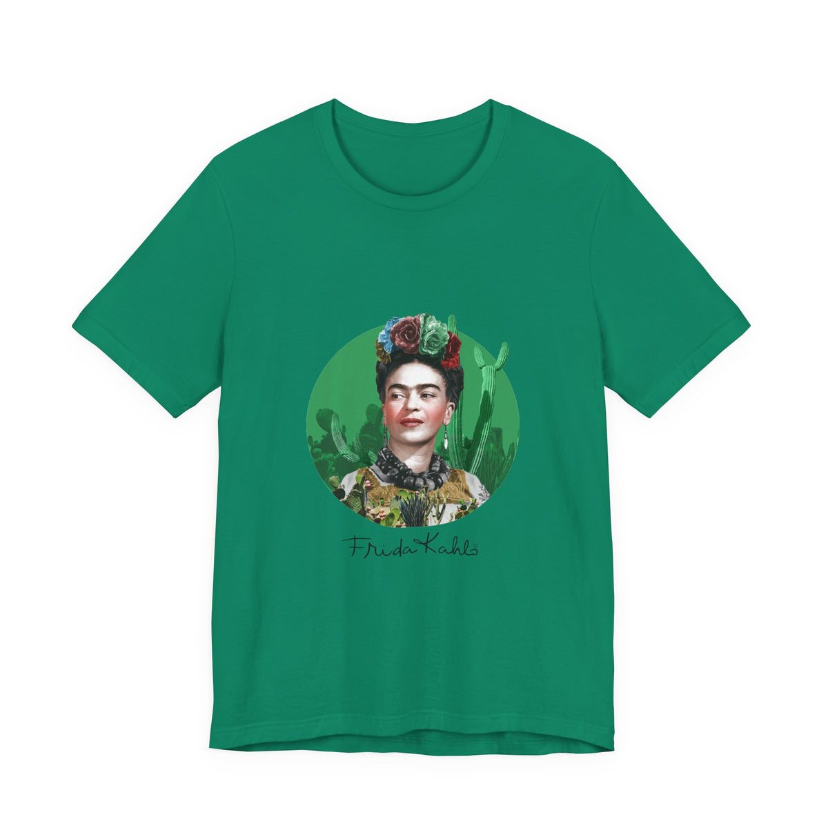 Frida Kahlo Cactus Garden Medallion T-Shirt