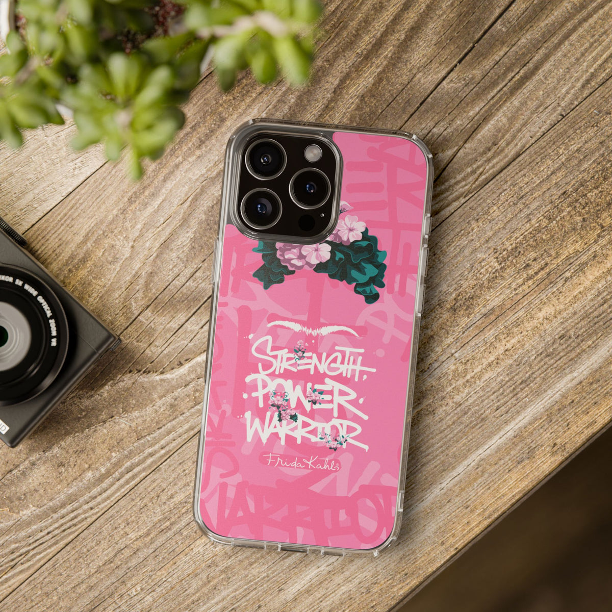 Frida Kahlo Strength Power Warrior iPhone Case - Breast Cancer Awareness