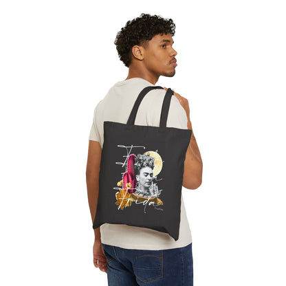 Canvas Tote Bag - Frida Kahlo Collection, Iconic Portraits and Vibrant Colors