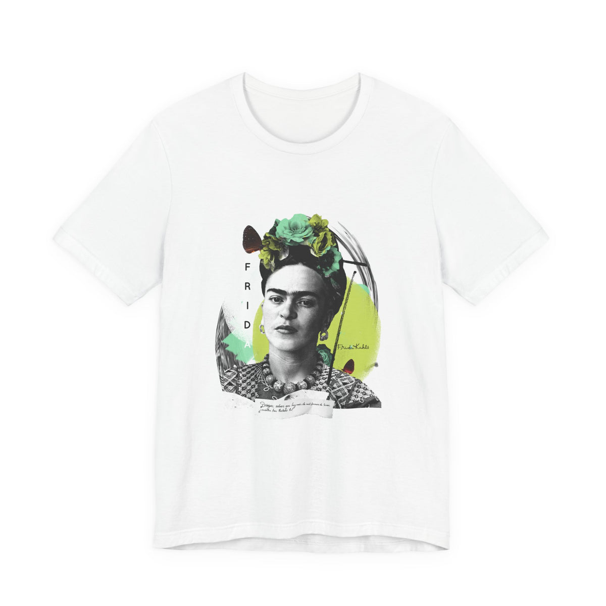 Frida Kahlo Modern Collage Portrait T-Shirt