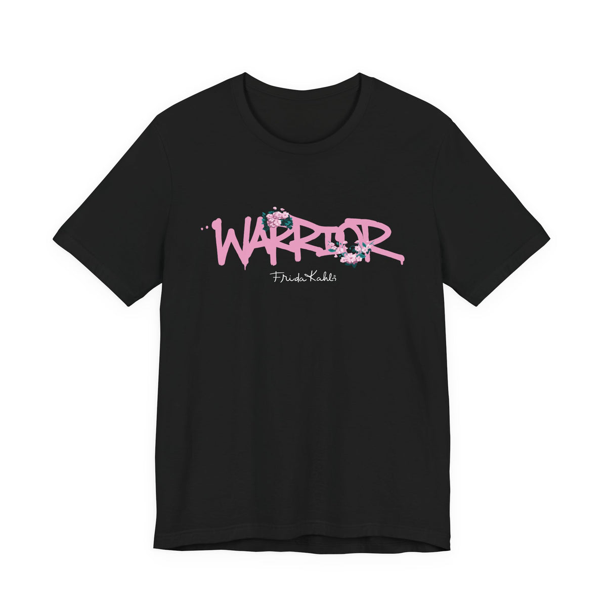 Frida Kahlo Warrior Graffiti Breast Cancer Awareness T-Shirt