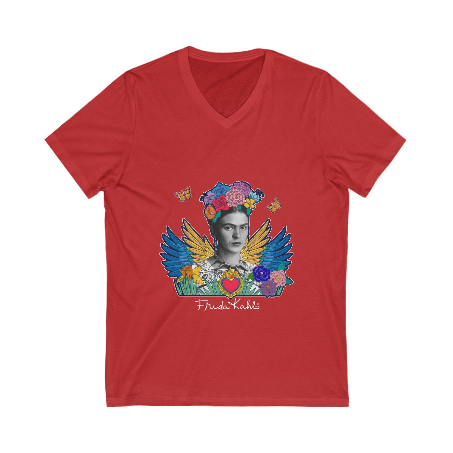 Frida Kahlo V-Neck Tee