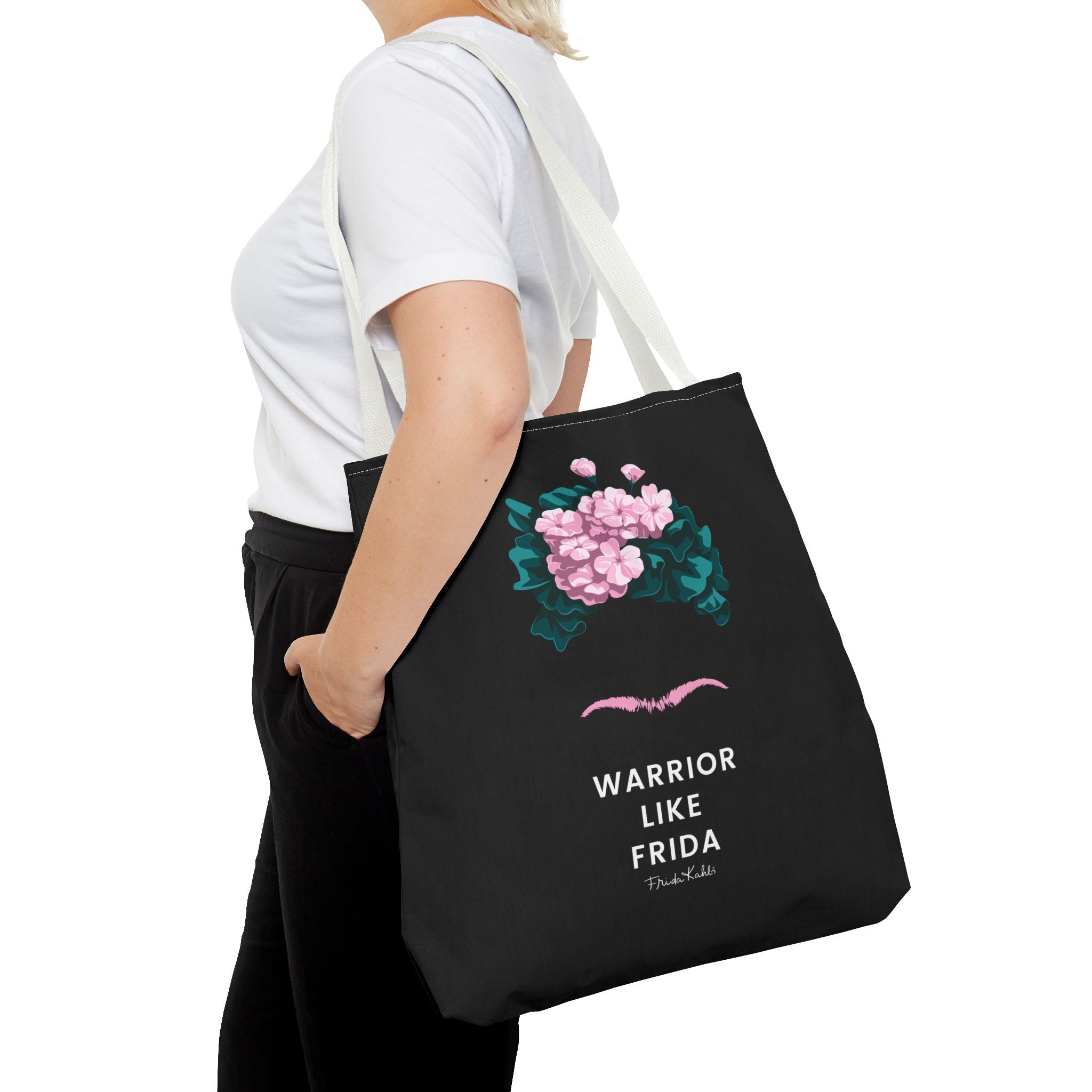 Frida Kahlo Tote Bag - Breast Cancer Awareness Collection