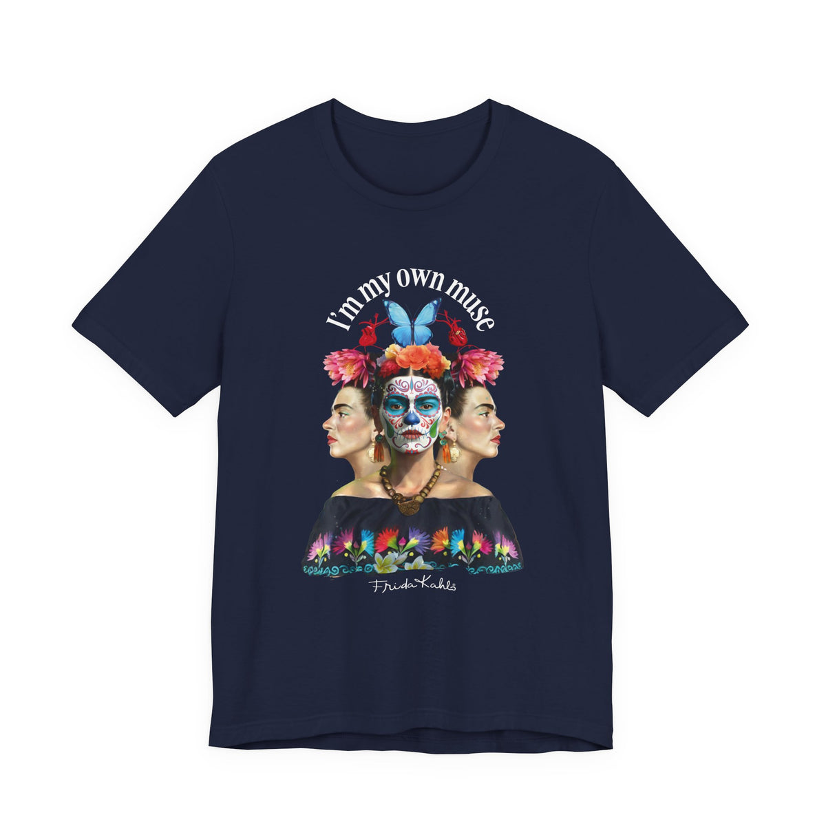 Frida Kahlo Butterfly Mirror Portrait T-Shirt