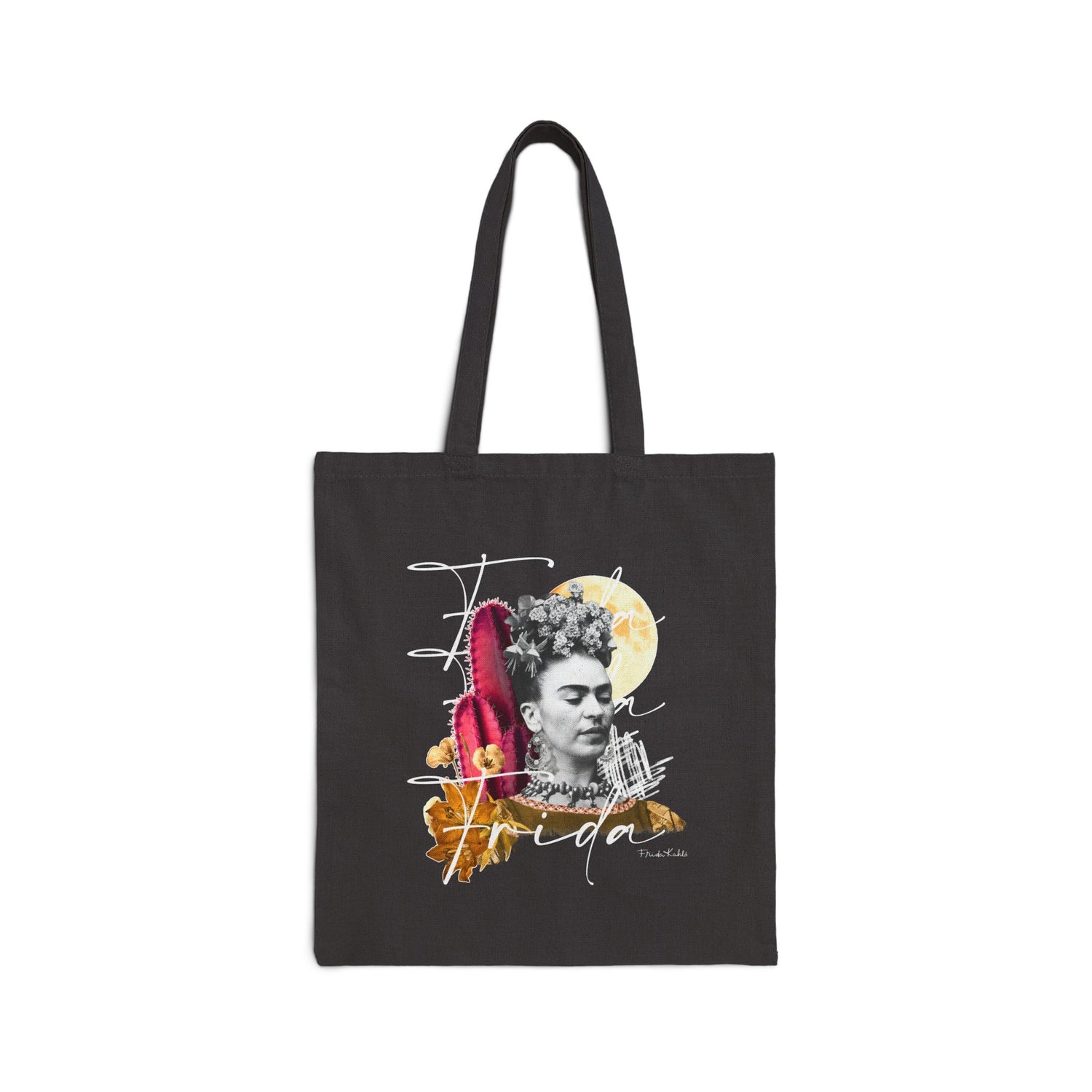 Canvas Tote Bag - Frida Kahlo Collection, Iconic Portraits and Vibrant Colors