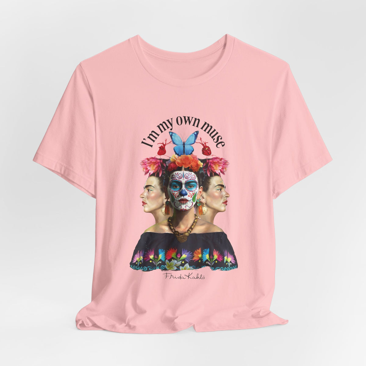 Frida Kahlo Butterfly Mirror Portrait T-Shirt