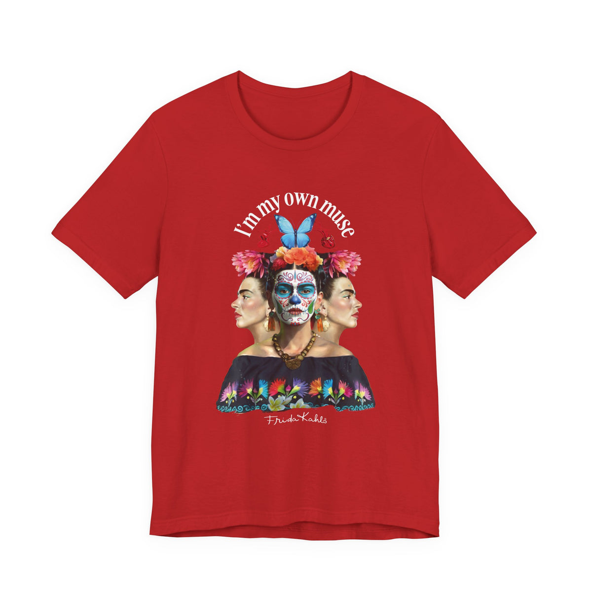 Frida Kahlo Butterfly Mirror Portrait T-Shirt