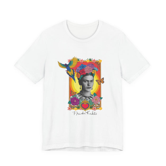 Frida Kahlo Hummingbird Golden Frame T-Shirt