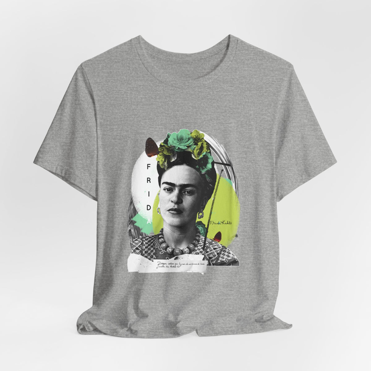 Frida Kahlo Modern Collage Portrait T-Shirt