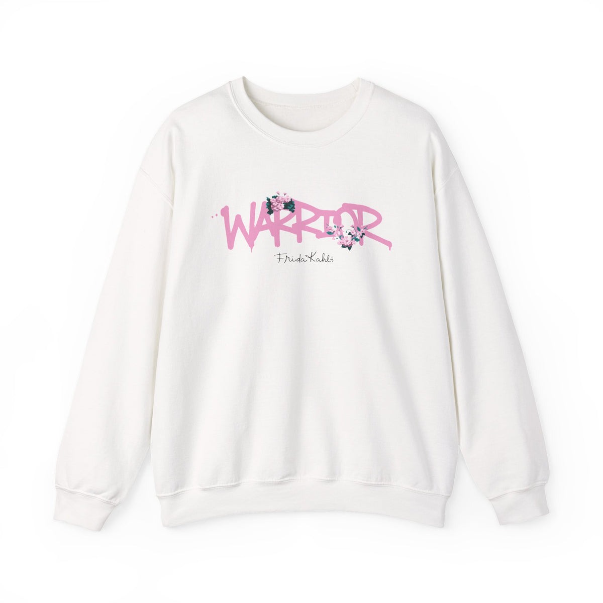 Frida Kahlo Warrior Pink Graffiti Breast Cancer Awareness Sweatshirt