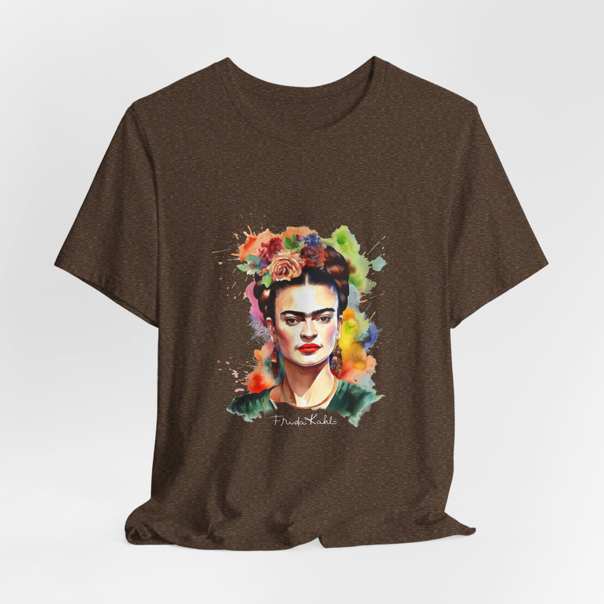 Frida Kahlo Garden Bloom Portrait T-Shirt