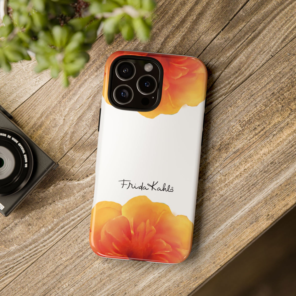 Frida Kahlo Orange Blossom iPhone Case