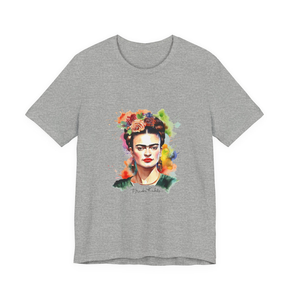 Frida Kahlo Garden Bloom Portrait T-Shirt