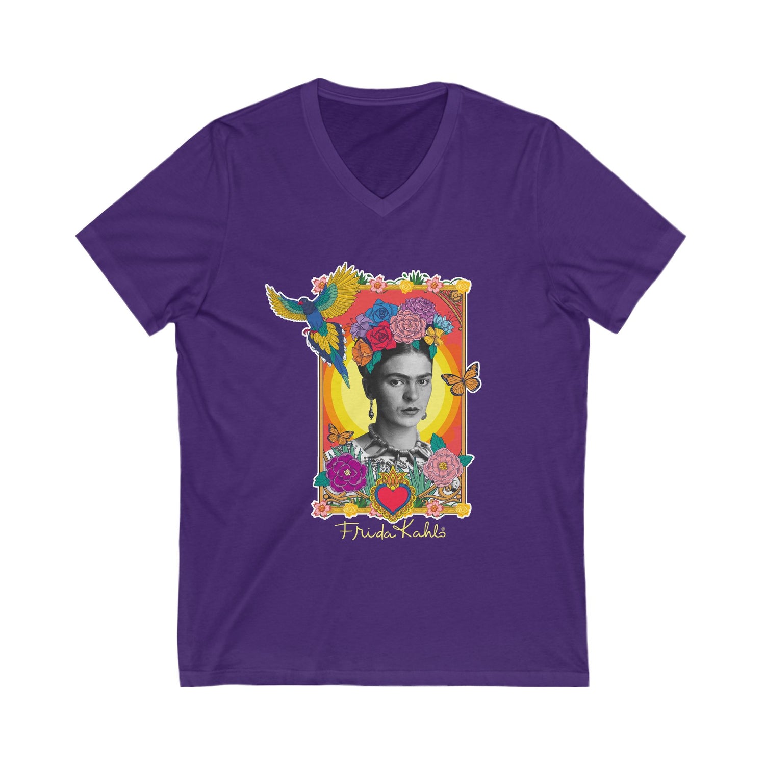 Frida Kahlo V-Neck Tee