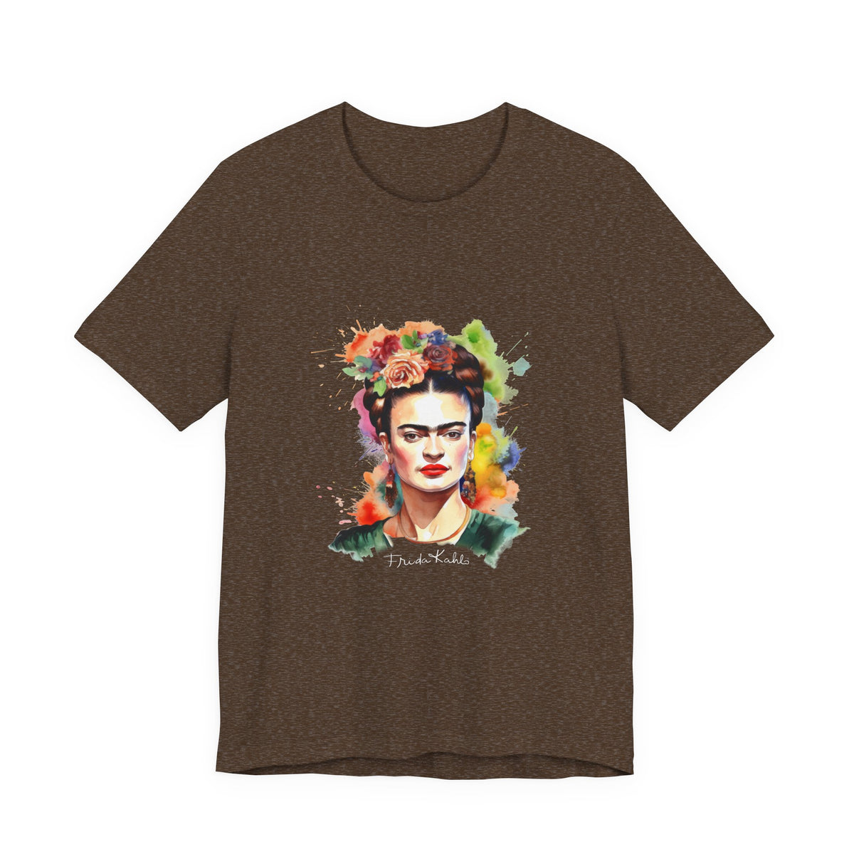 Frida Kahlo Garden Bloom Portrait T-Shirt
