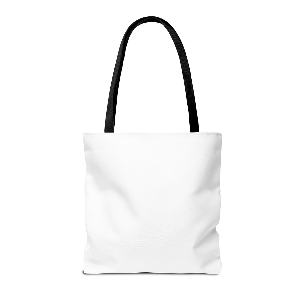 Frida Kahlo Warrior Like Frida White Tote Bag - Breast Cancer Awareness - 16" × 16'', back view