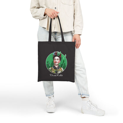 Canvas Tote Bag - Frida Kahlo Collection, Iconic Portraits and Vibrant Colors