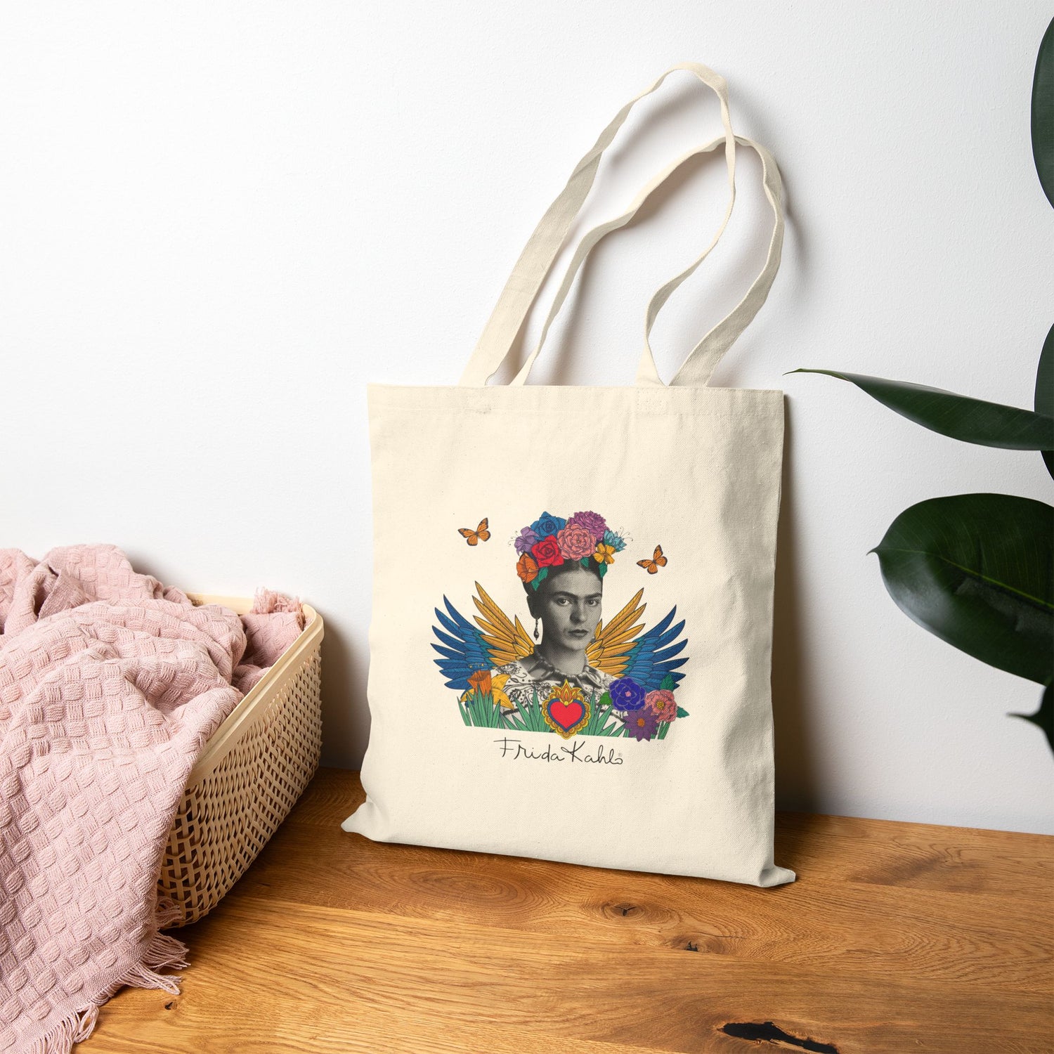 Canvas Tote Bag - Frida Kahlo Collection, Iconic Portraits and Vibrant Colors