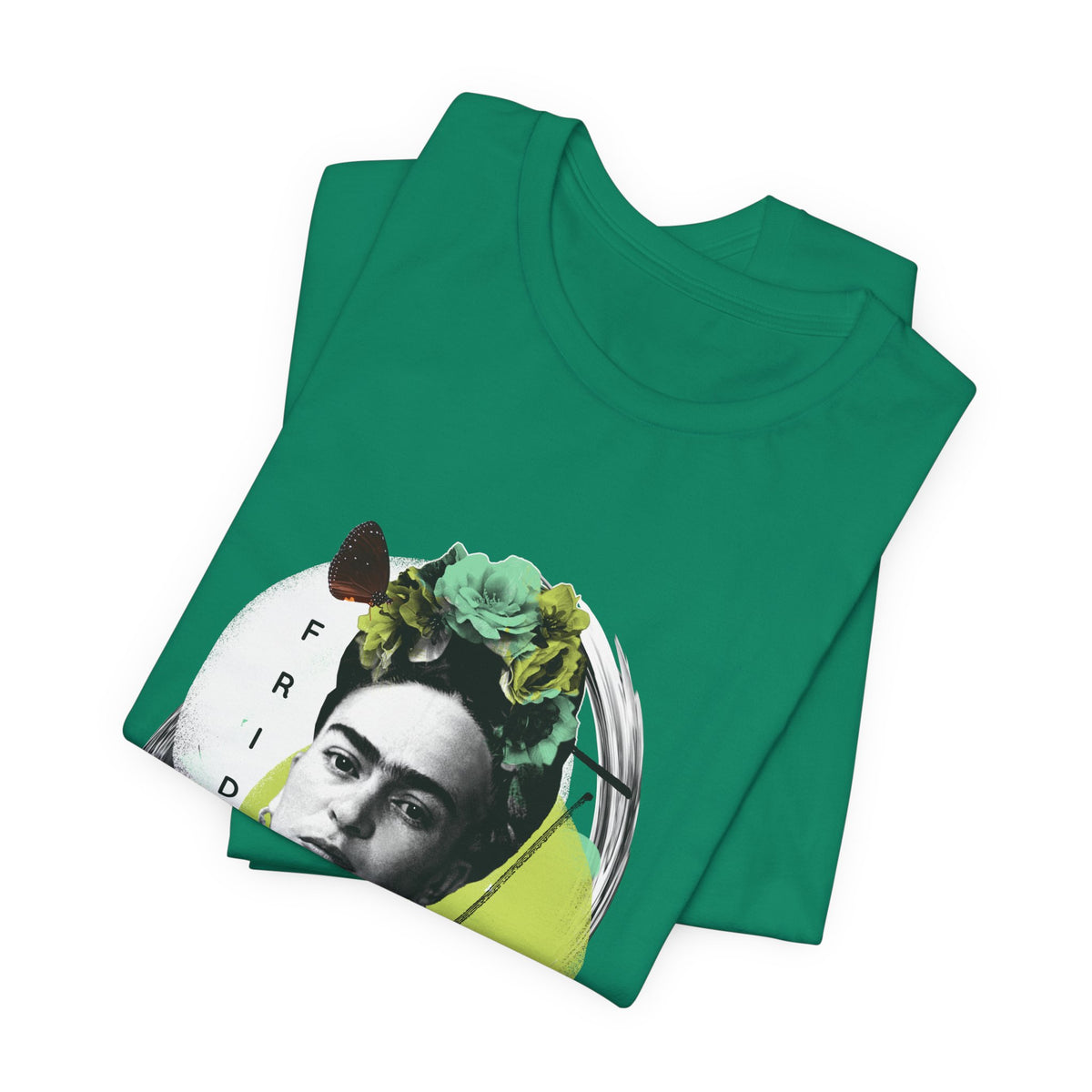 Frida Kahlo Modern Collage Portrait T-Shirt