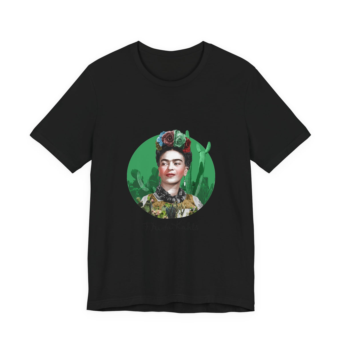 Frida Kahlo Cactus Garden Medallion T-Shirt