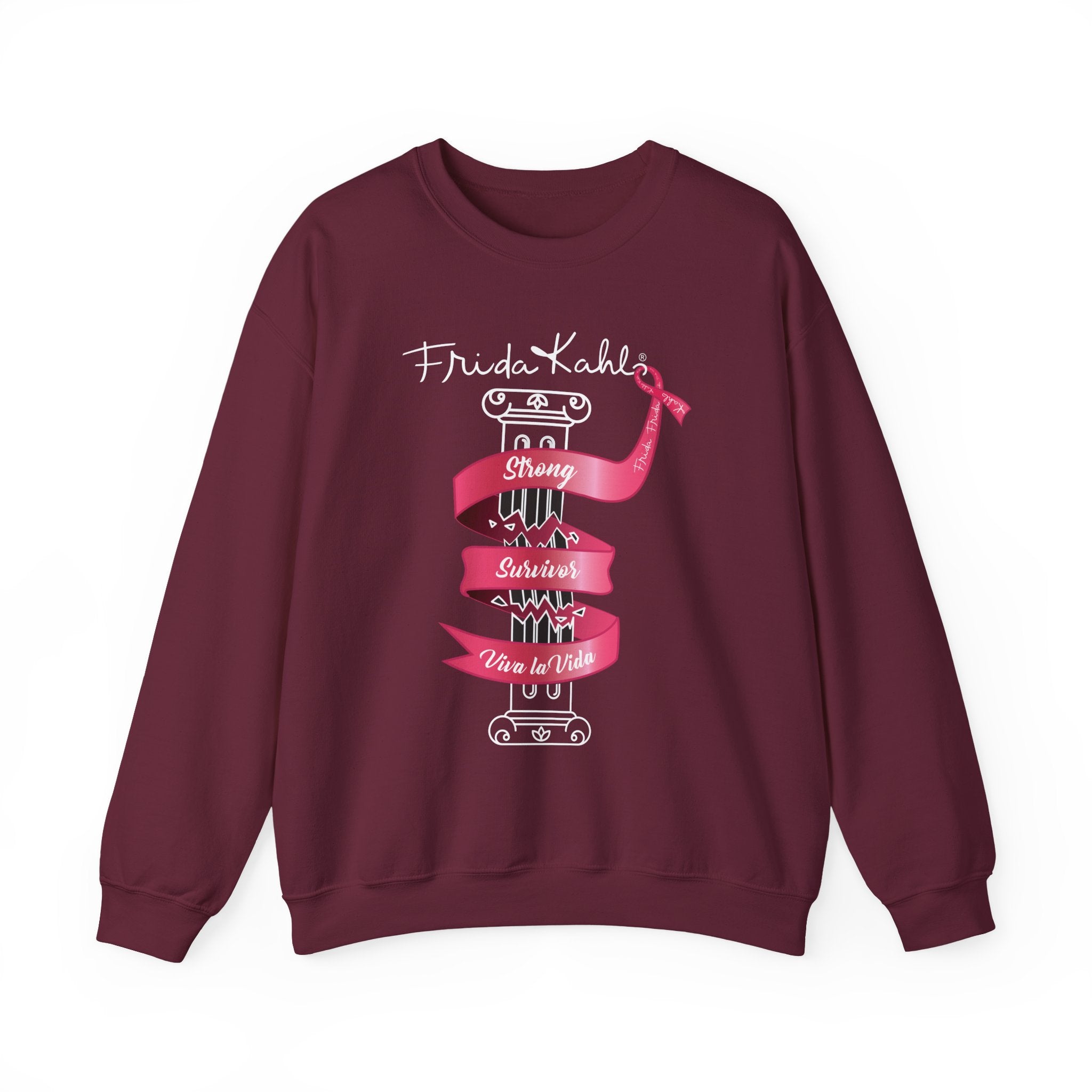 Frida Kahlo Inspired Sweatshirt - Breast Cancer Awareness Collection