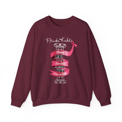 Frida Kahlo Inspired Sweatshirt - Breast Cancer Awareness Collection