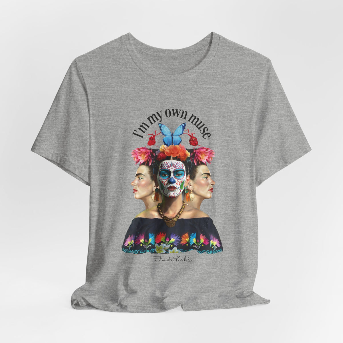 Frida Kahlo Butterfly Mirror Portrait T-Shirt