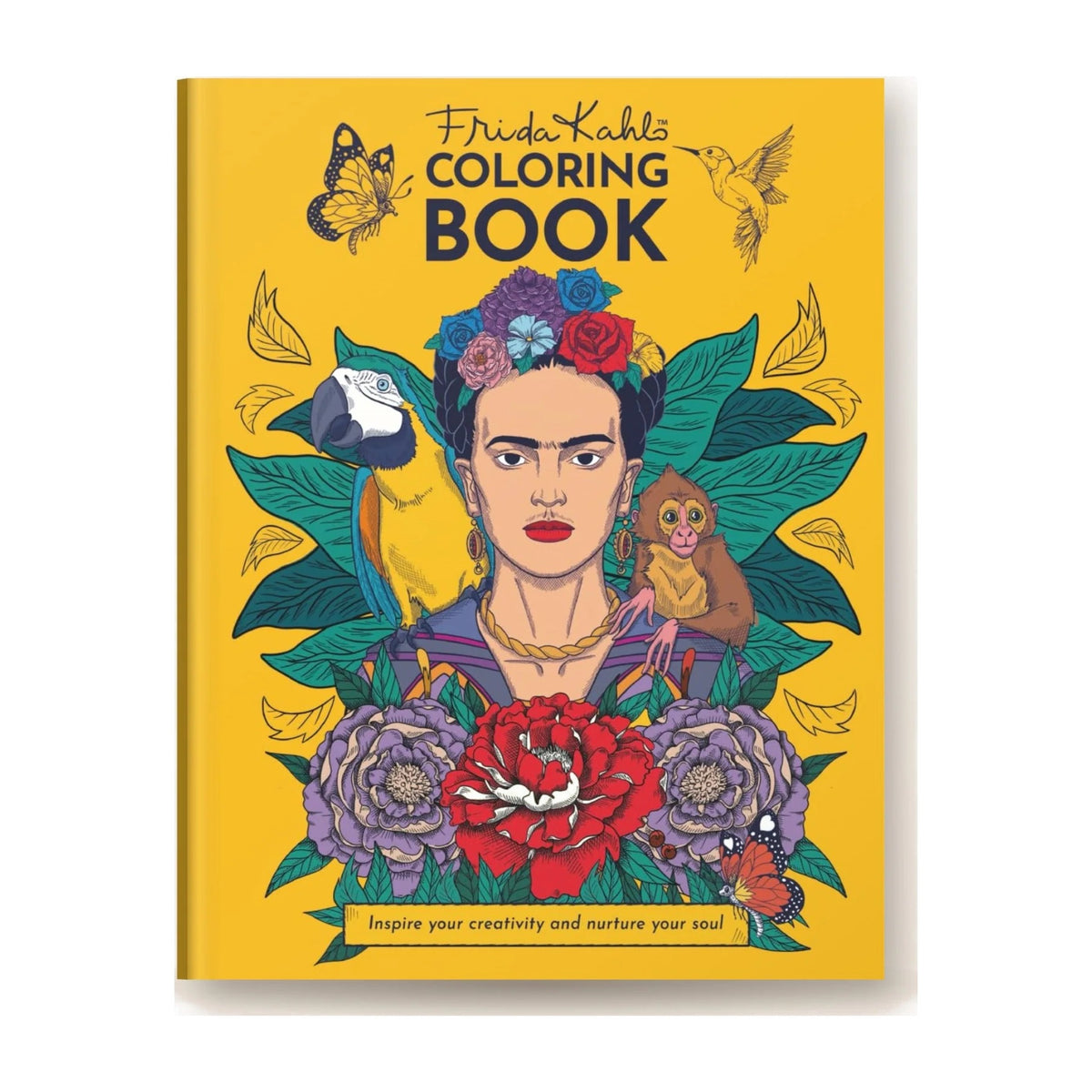 Frida Kahlo Official Coloring Book – 64 pages, 8.5 x 11 in